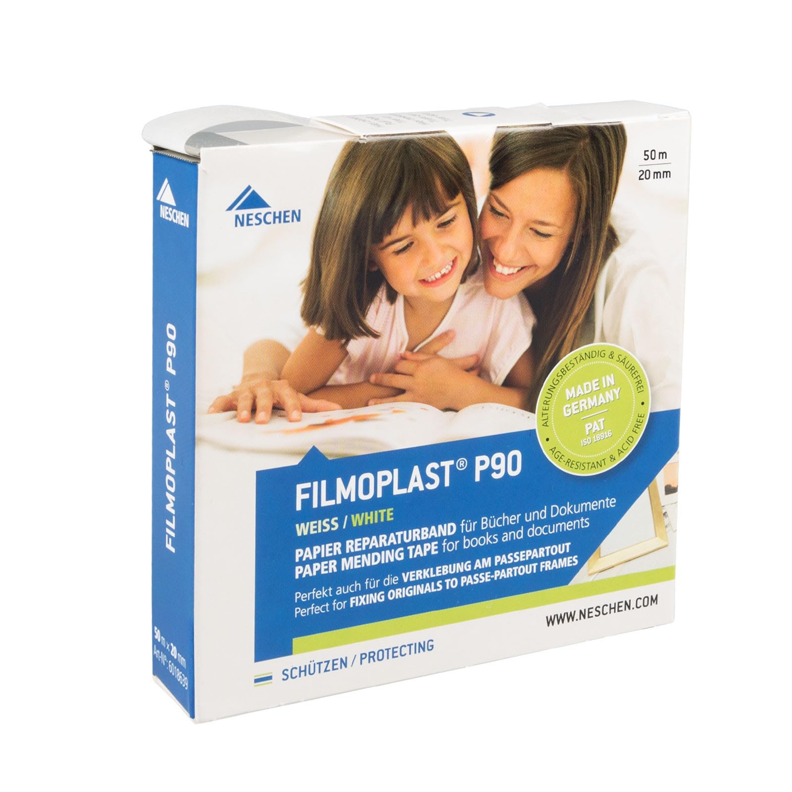 Amazon.com: Neschen 82023 Filmoplast P90 | With Dispenser, 50m x
